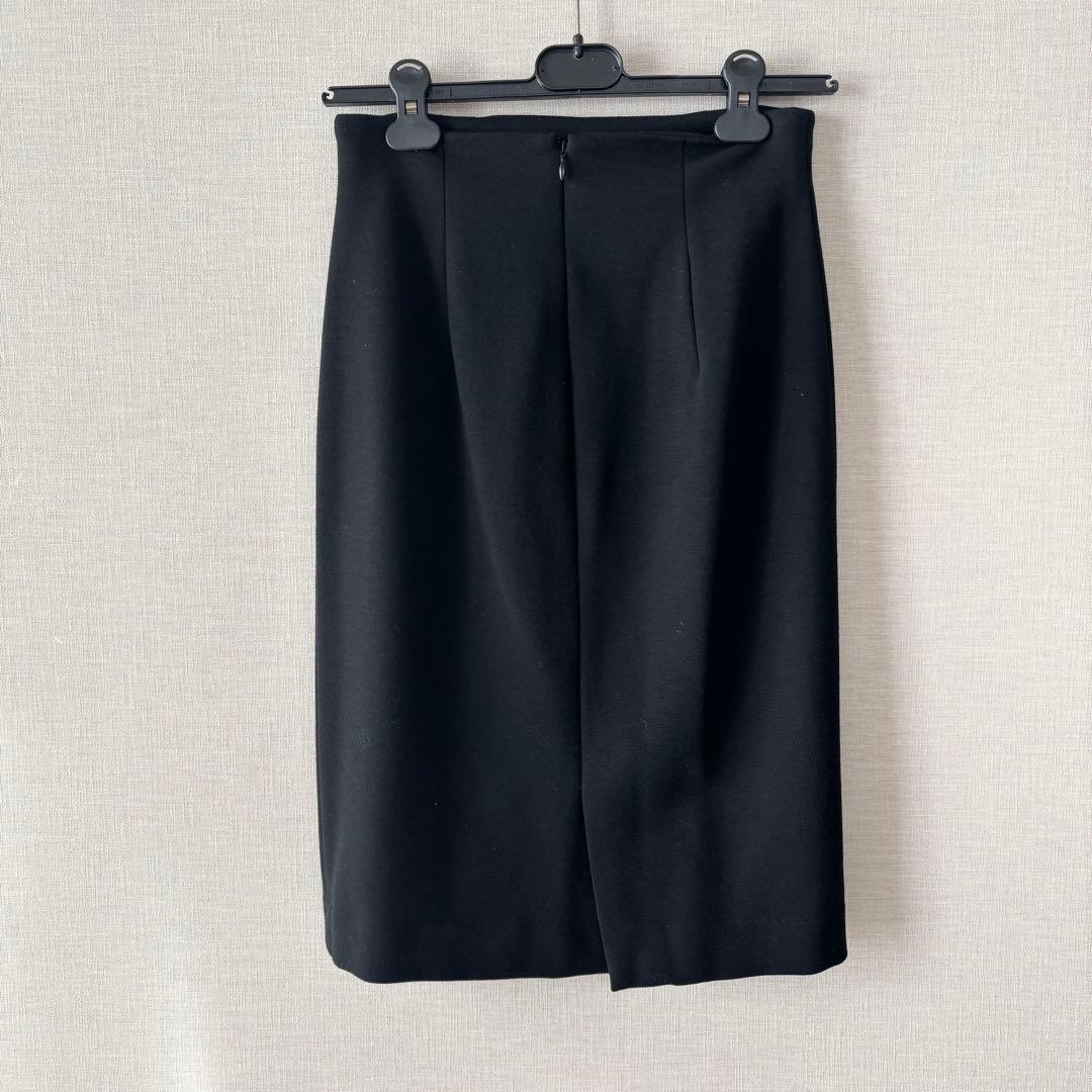 極美品✨ベイジ ノーカラージャケット スーツ セットアップ 日本製 黒 2