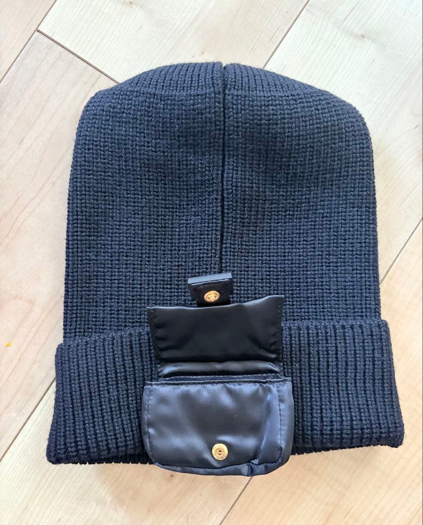 【未使用】FENDI フェンディ バゲットビーニーニット帽　ブラック