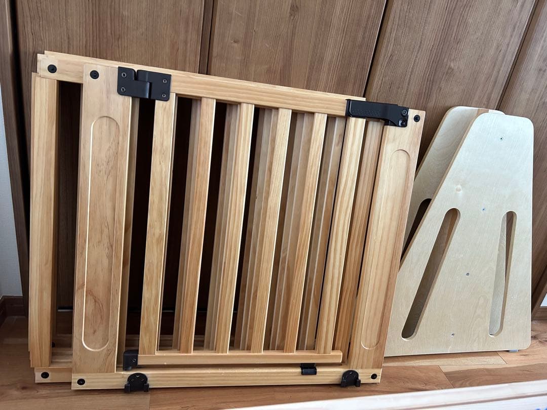 日本育児　ベビーゲート　木製パーテーション FLEX400-W （説明書付）