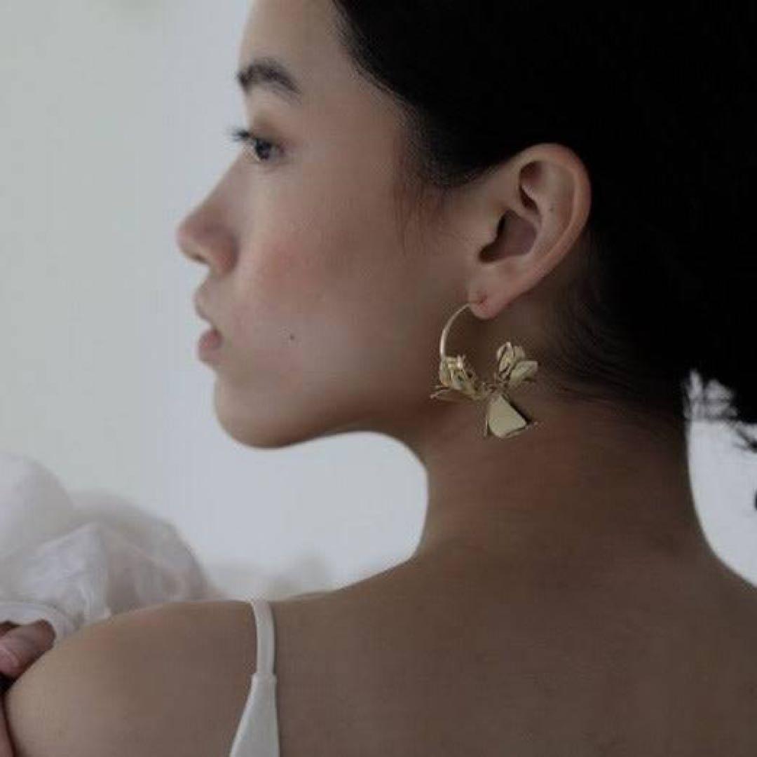 【新品未使用】A.B.ELLIE エイビーエリー ゴールド フープピアス