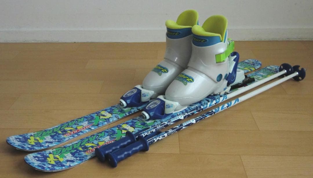 ■■11月限定■送料無料■KAZAMA■子供用スキー4点セット■96/20■■■