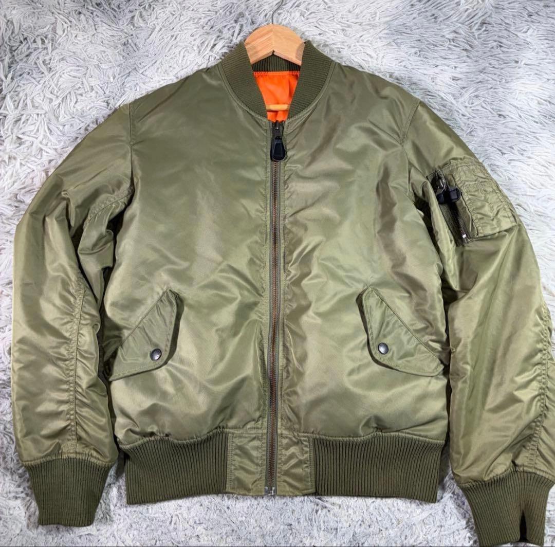 定番AVIREX アヴィレックス フライトジャケット MA-1 ブルゾンL