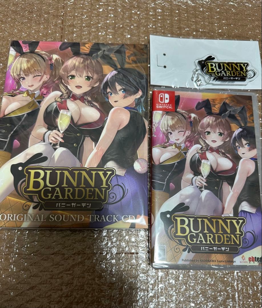 新品　ニンテンドースイッチ　ソフト　バニーガーデン 入店セット　日本語版