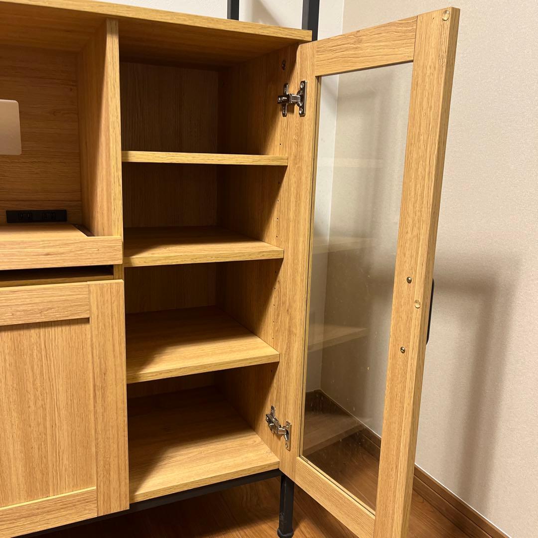 キッチンボード 食器棚 ロータイプ ヴィンテージ レンジ台 レンジラック