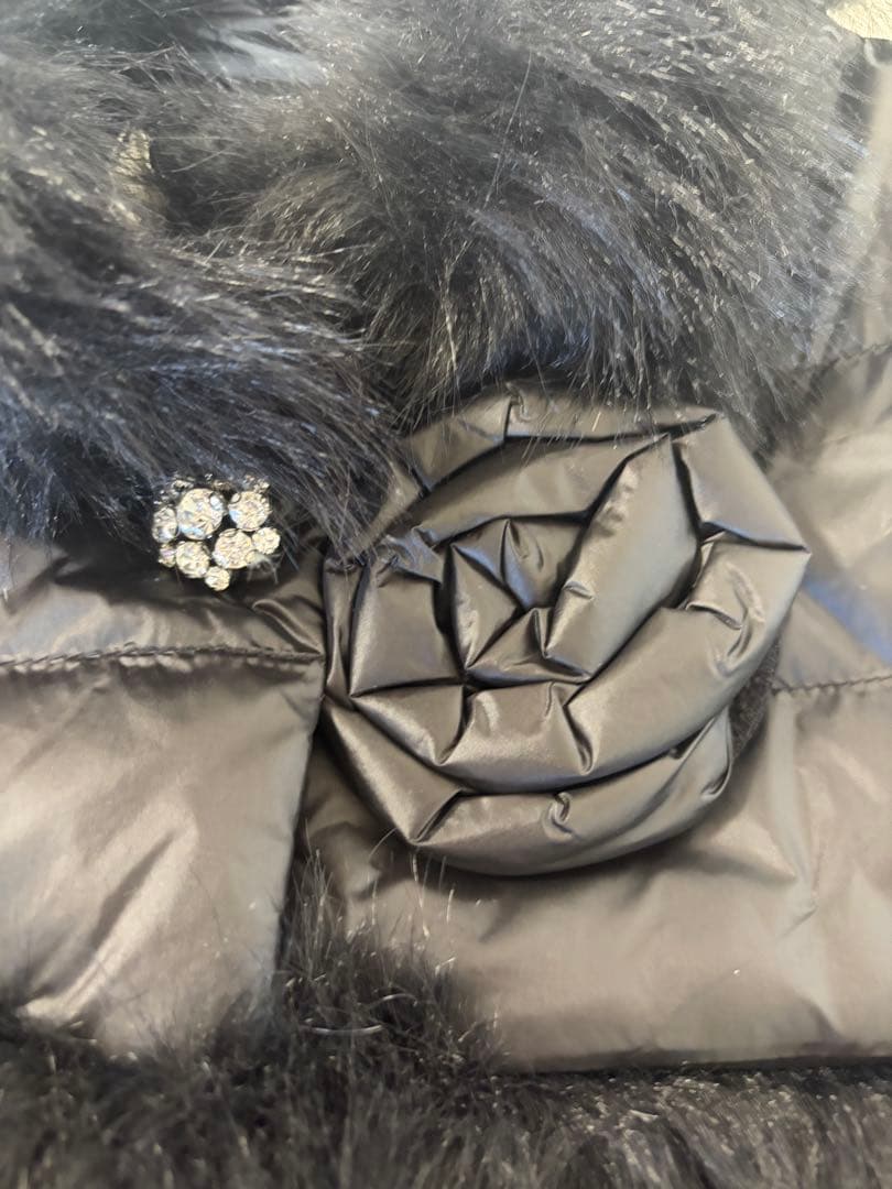 スーパービューティー❤︎フェイクファー切替ダウン ショートコート　44