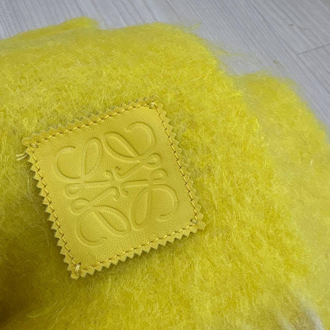 LOEWE ロエベ モヘアウールブレンド マフラー ストール アナグラムパッチ付