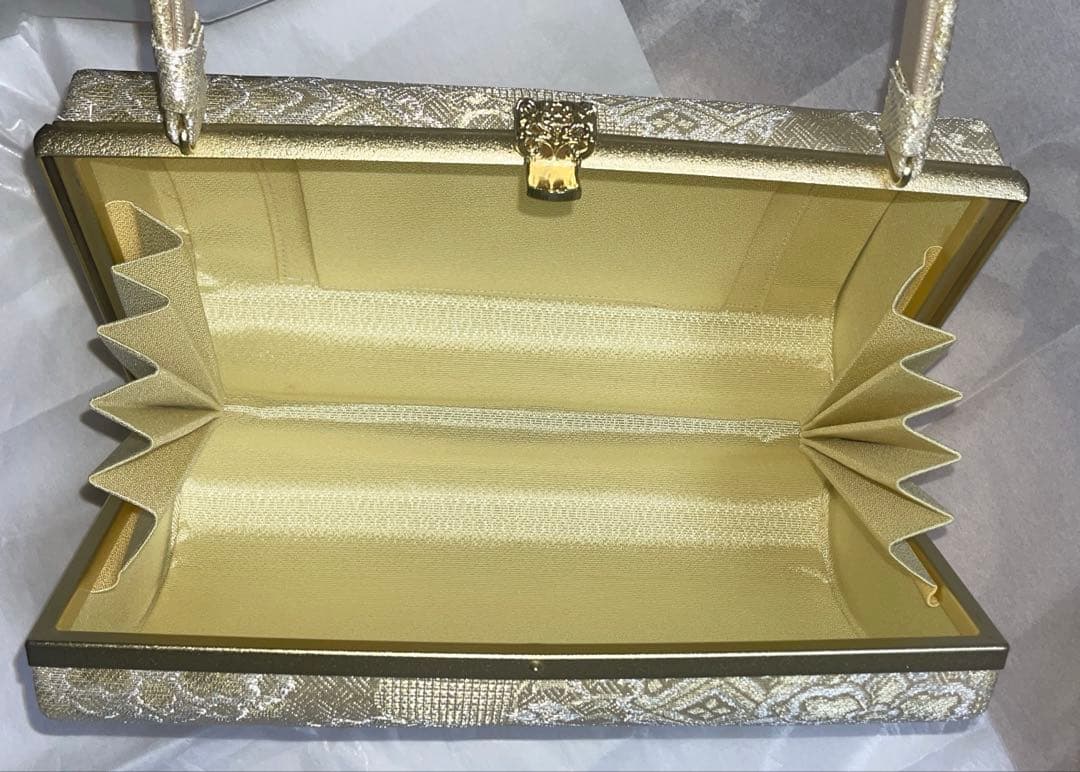 紗織 正装用 草履バッグセット 帯地 日本製 パールトーン加工　三枚芯草履