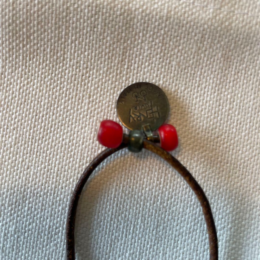 HENRY CUIR アンリークイール　レザー琥珀なネックレス　2本セット