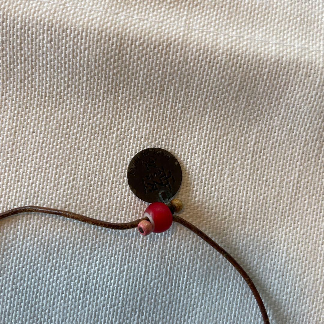 HENRY CUIR アンリークイール　レザー琥珀なネックレス　2本セット