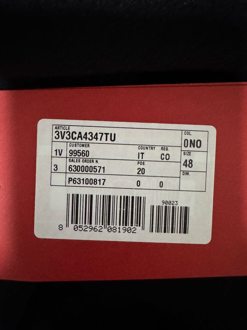 【未使用新品】VALENTINO ブラック チェスターコート 48