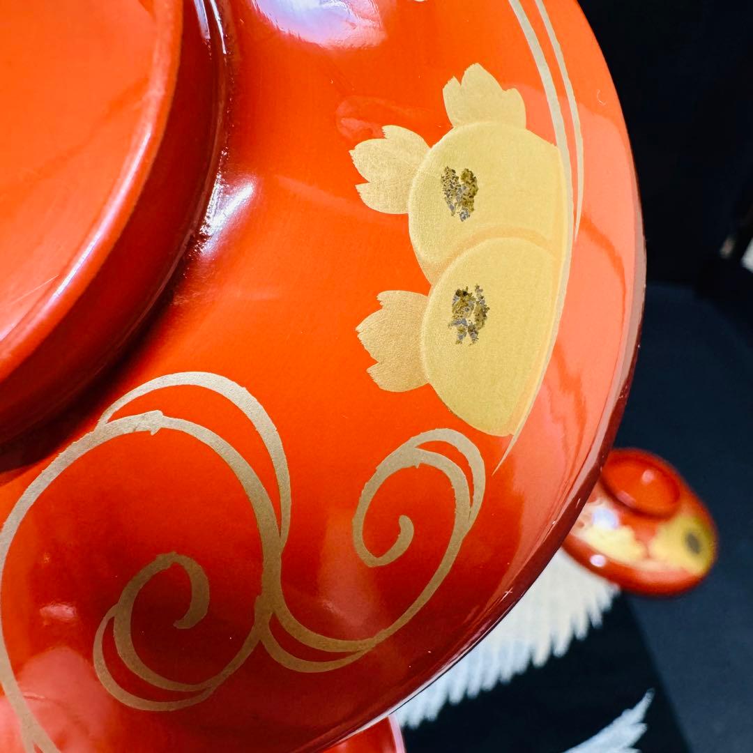 漆器　輪島塗　沈金　金蒔絵　木製　蓋付椀　お煮物椀　吸物椀　9客