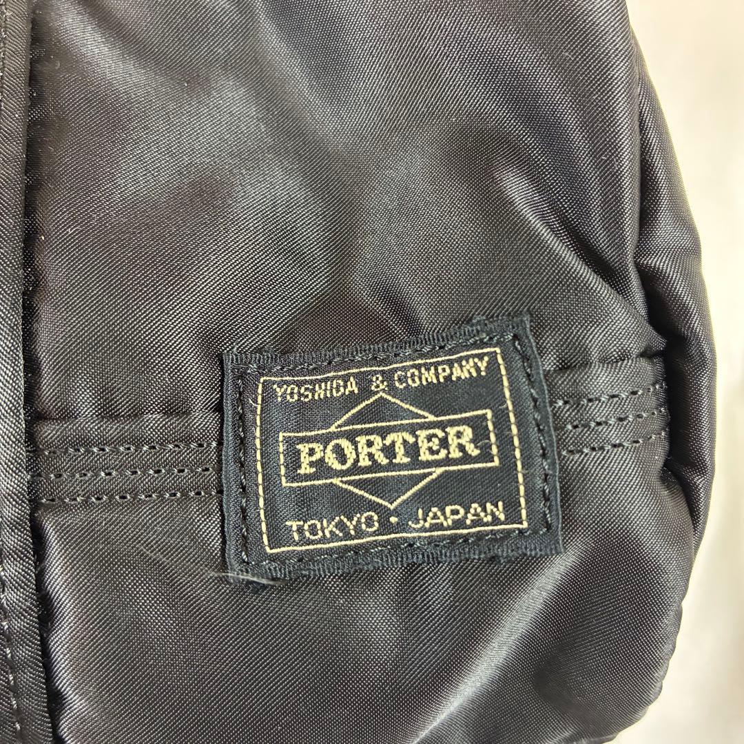 [未使用級] PORTER タンカー ドラムバッグ ミニボストン ブラック