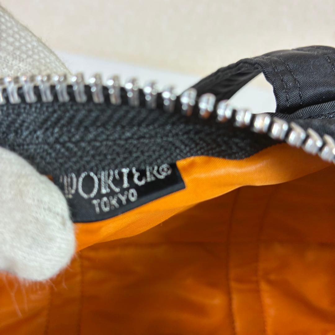 [未使用級] PORTER タンカー ドラムバッグ ミニボストン ブラック