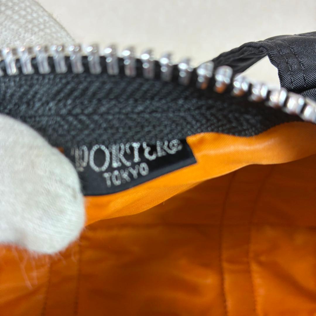 [未使用級] PORTER タンカー ドラムバッグ ミニボストン ブラック