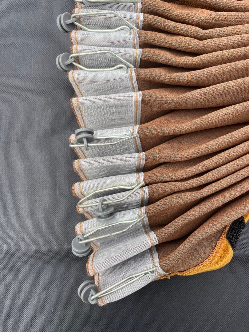 ギガ　仮眠カーテン　コスモス　ゴールド　アコーディオン(裏地無)おまけ付