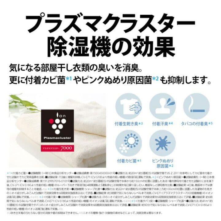 SHARP 2025年製　除湿機 CV-R180-W ホワイト
