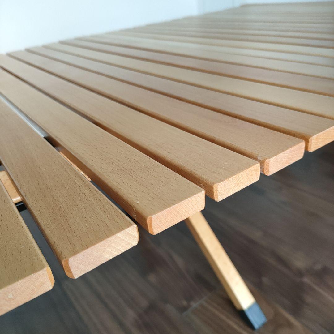 VASTLAND ウッドロールテーブル 120×70cm　アウトドアテーブル