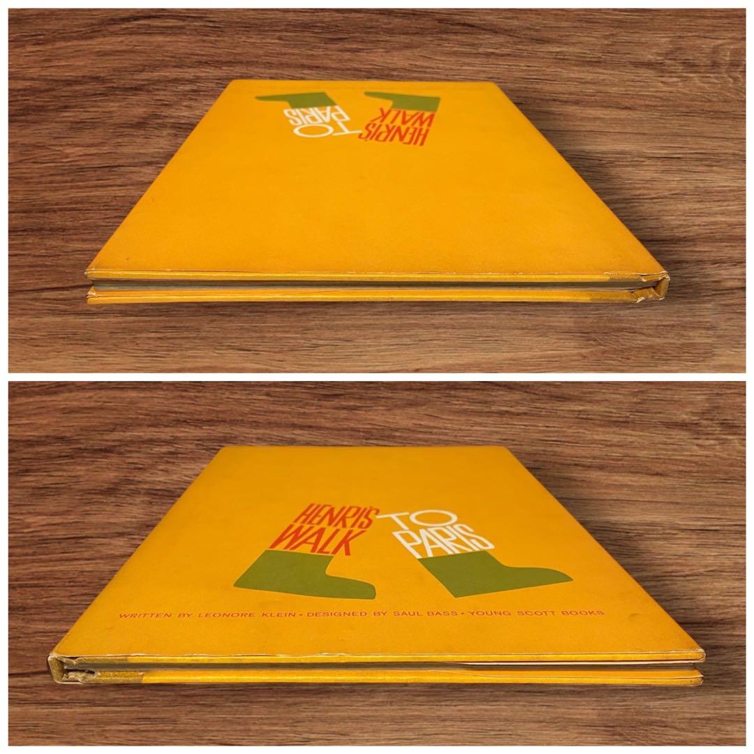 ★レア 洋書 絵本 Henri's Walk to Paris ソール・バス