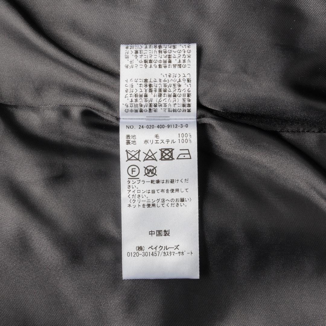 未使用 ジャーナルスタンダード スーパー140ビーバーノーカラーショートコート