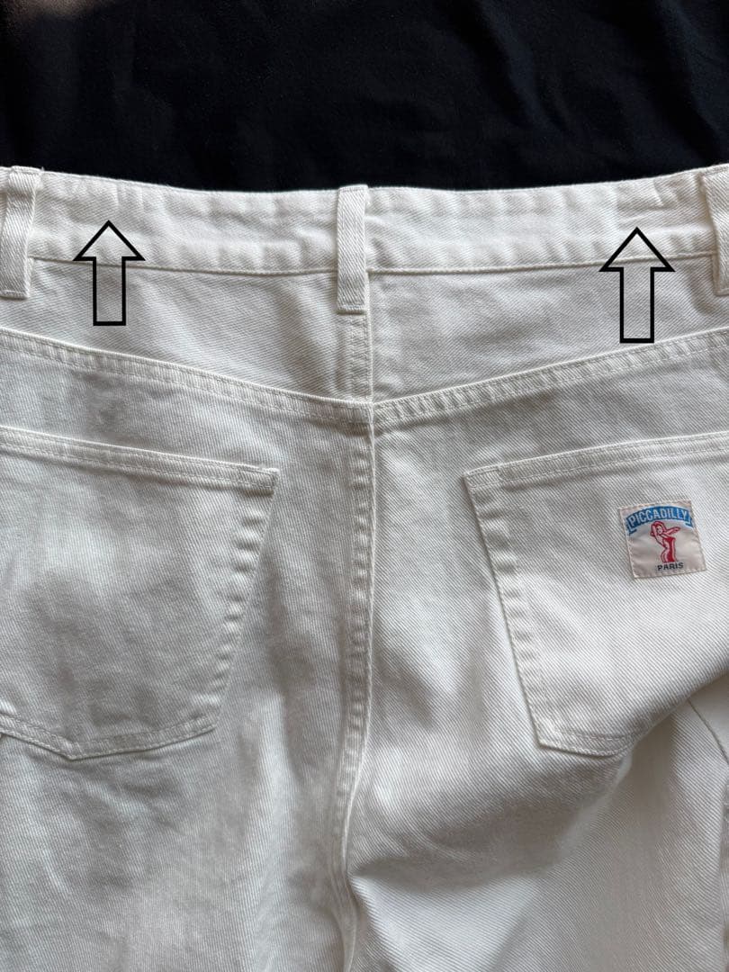 ok.soon piccadilly コットン　ホワイト　ペインターパンツ
