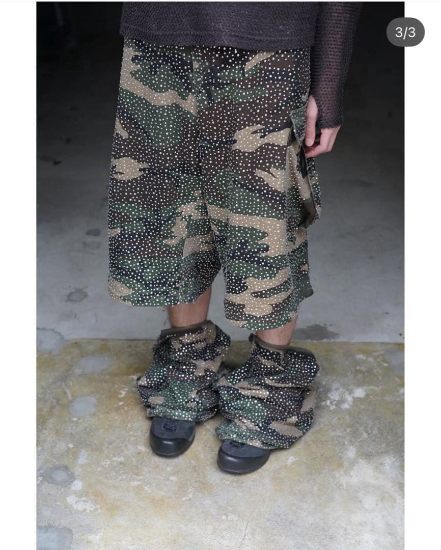 N.G.O 迷彩カーゴパンツ　2WAY