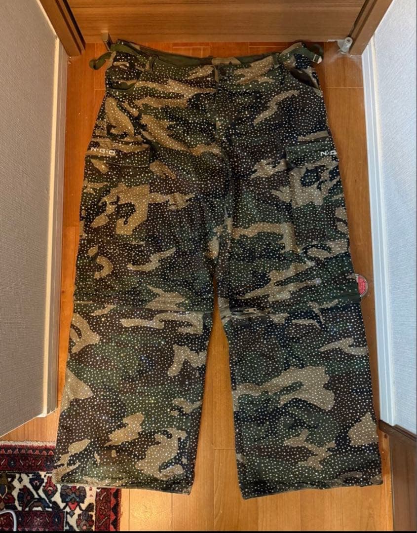 N.G.O 迷彩カーゴパンツ　2WAY