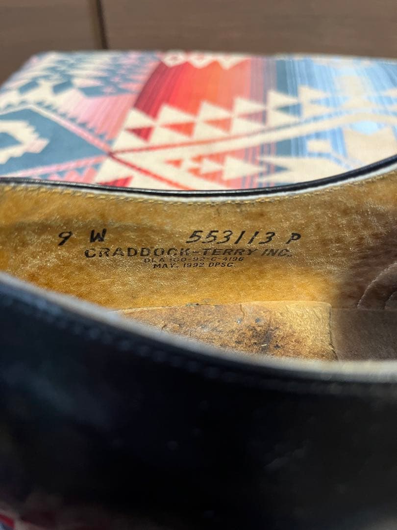 90's アメリカ軍 US NAVY レザーソール サービスシューズ