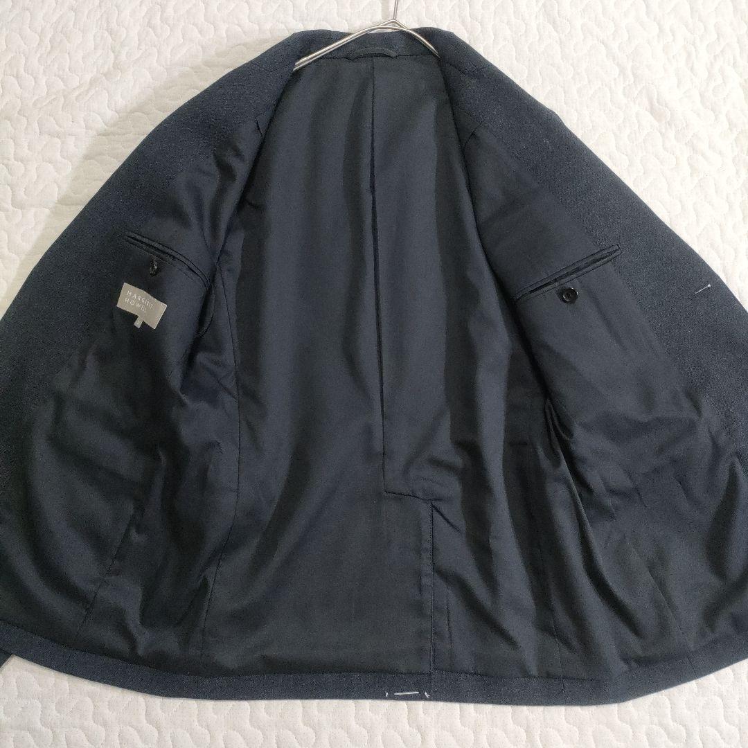 【美品】マーガレットハウエル　ウールジャケット　厚手　グレー　S