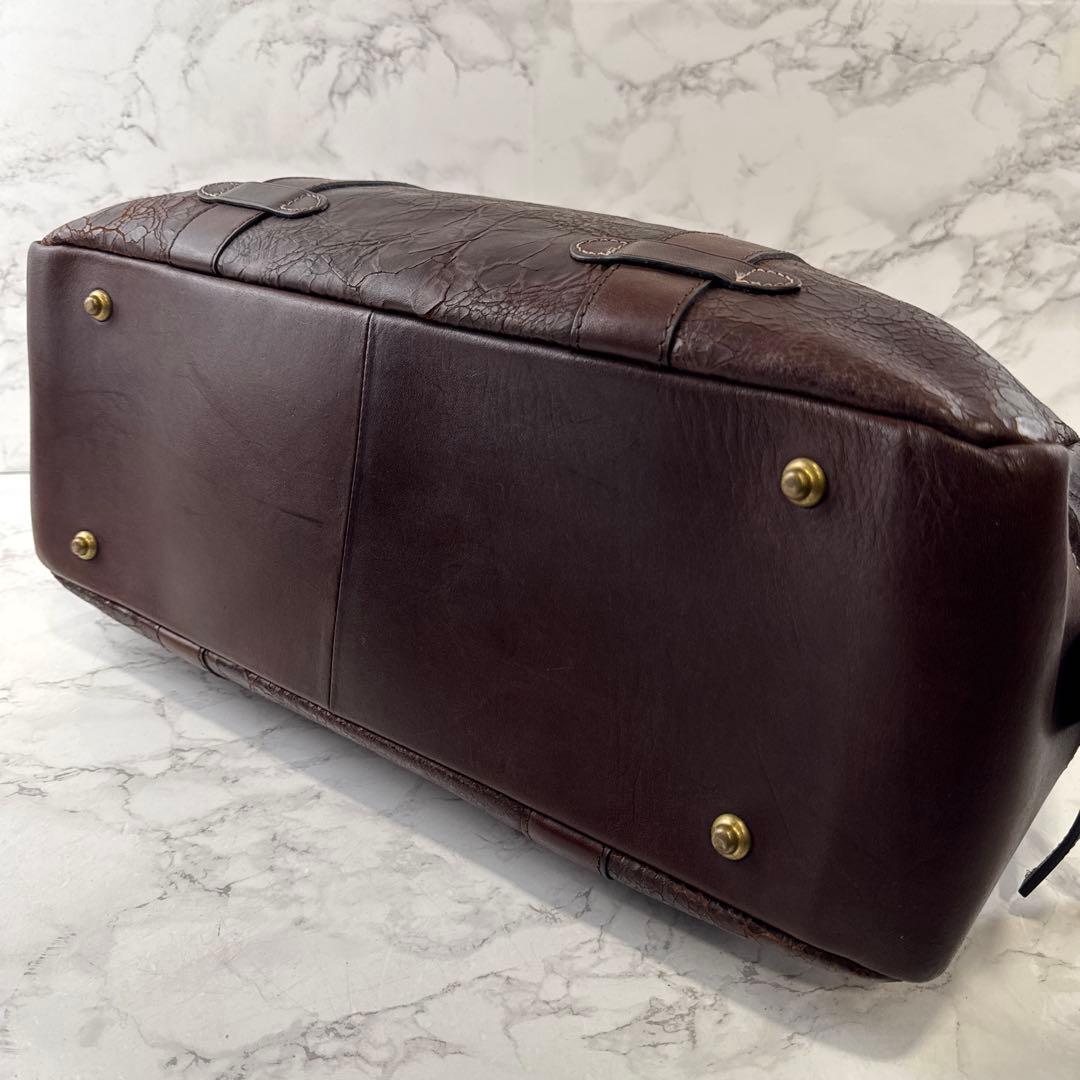 Paul Smith ポールスミス 本革 クラックレザー ボストンバッグ