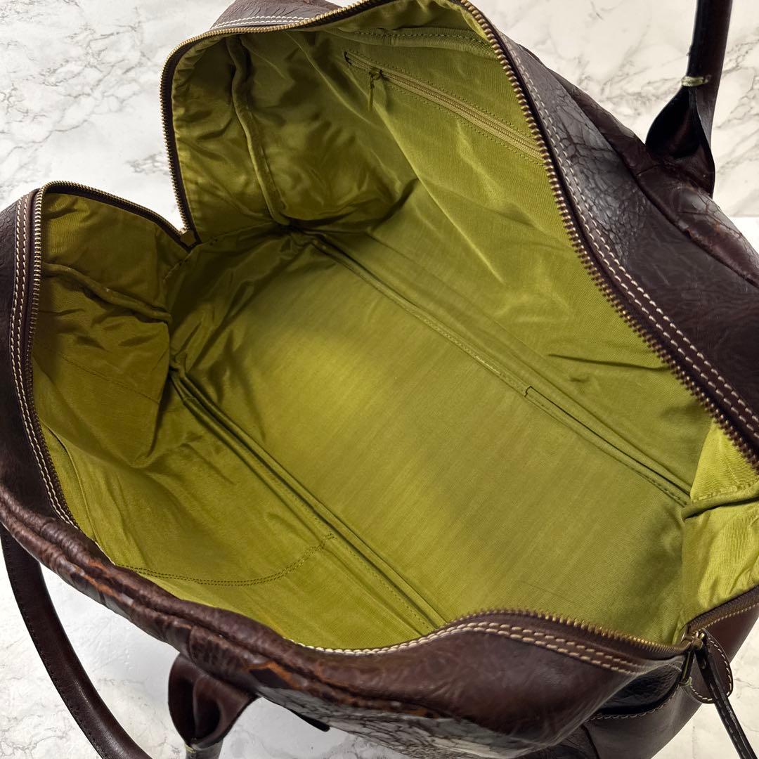 Paul Smith ポールスミス 本革 クラックレザー ボストンバッグ