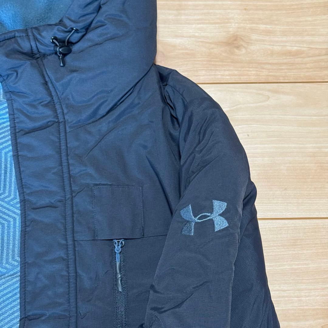 美品　アンダーアーマー ストーム　ベンチコート　ロングコート　ブラック　X L