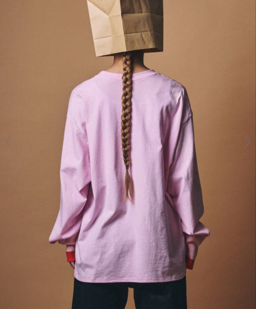 AN　m.u bicolor RIB L/ST PK JAPONESS