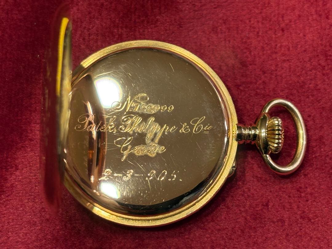 パテック・フィリップ　懐中時計　手巻き式　18Kピンクゴールド 1903年製