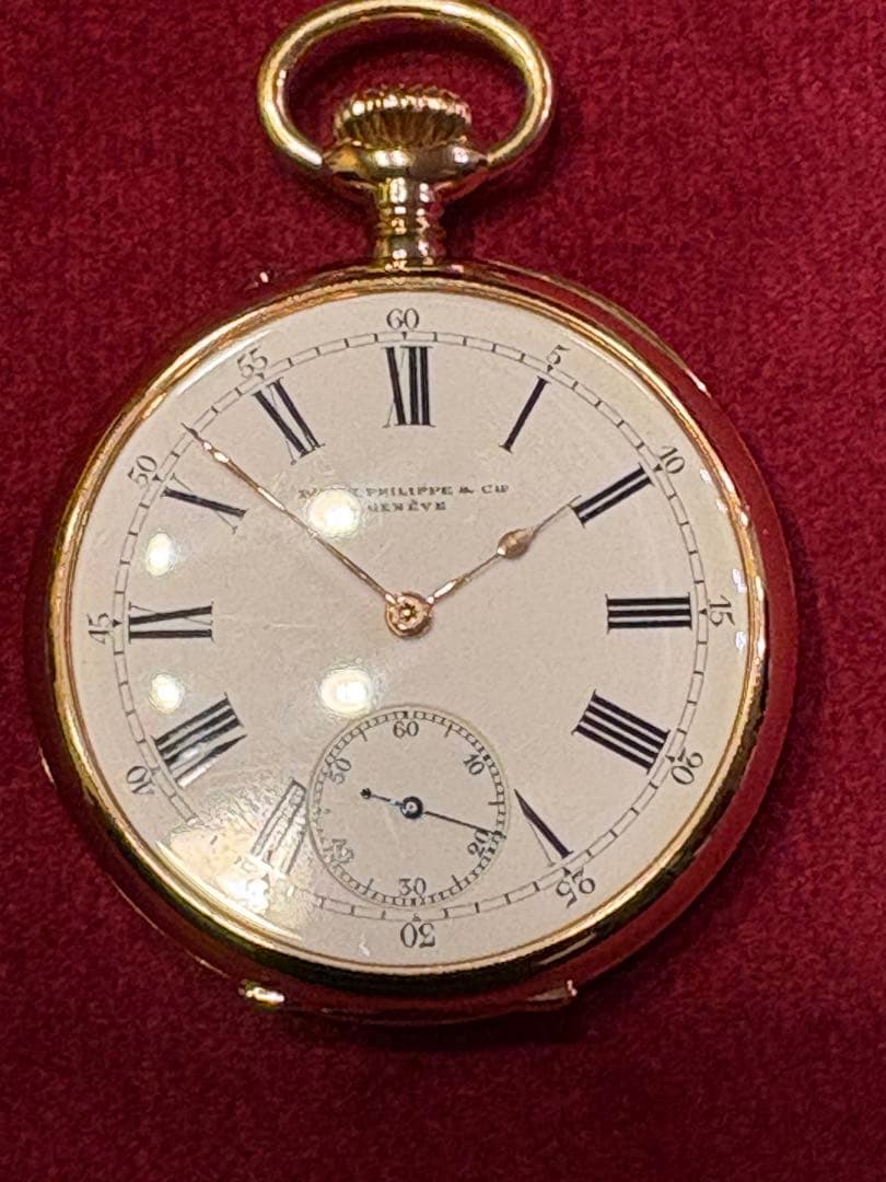 パテック・フィリップ　懐中時計　手巻き式　18Kピンクゴールド 1903年製