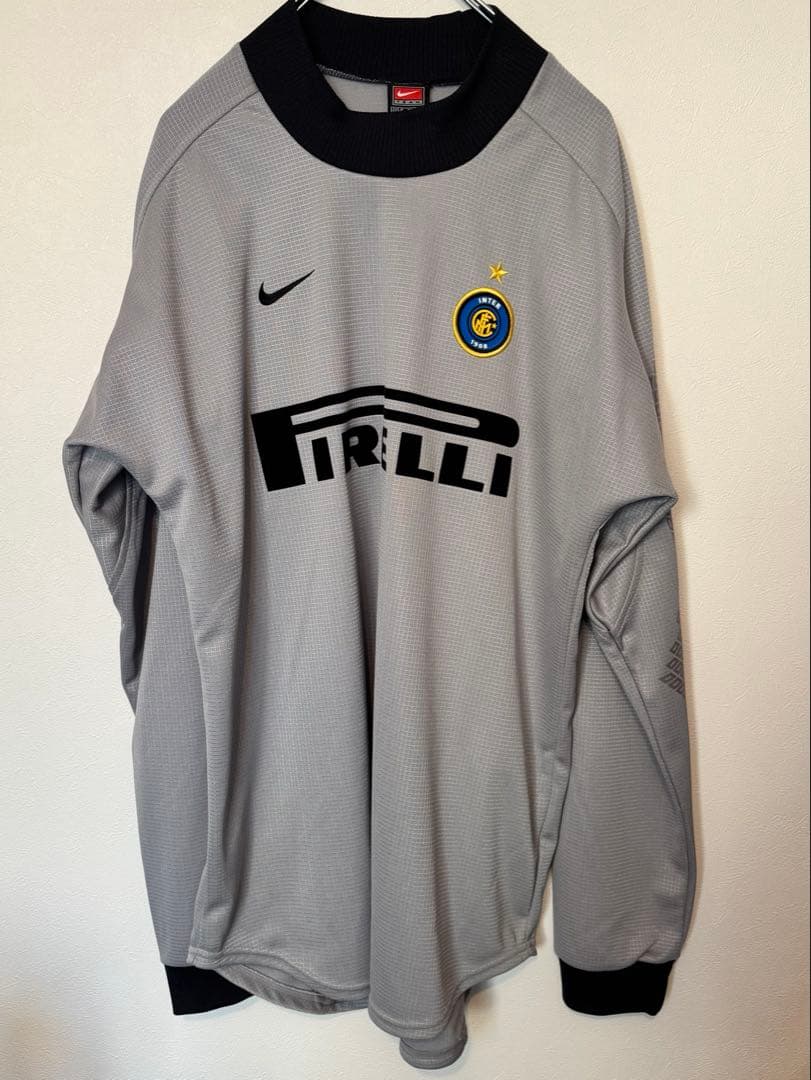 【01-02】インテル　ミラノ　ゴールドキーパー　ゲームシャツ ビンテージ