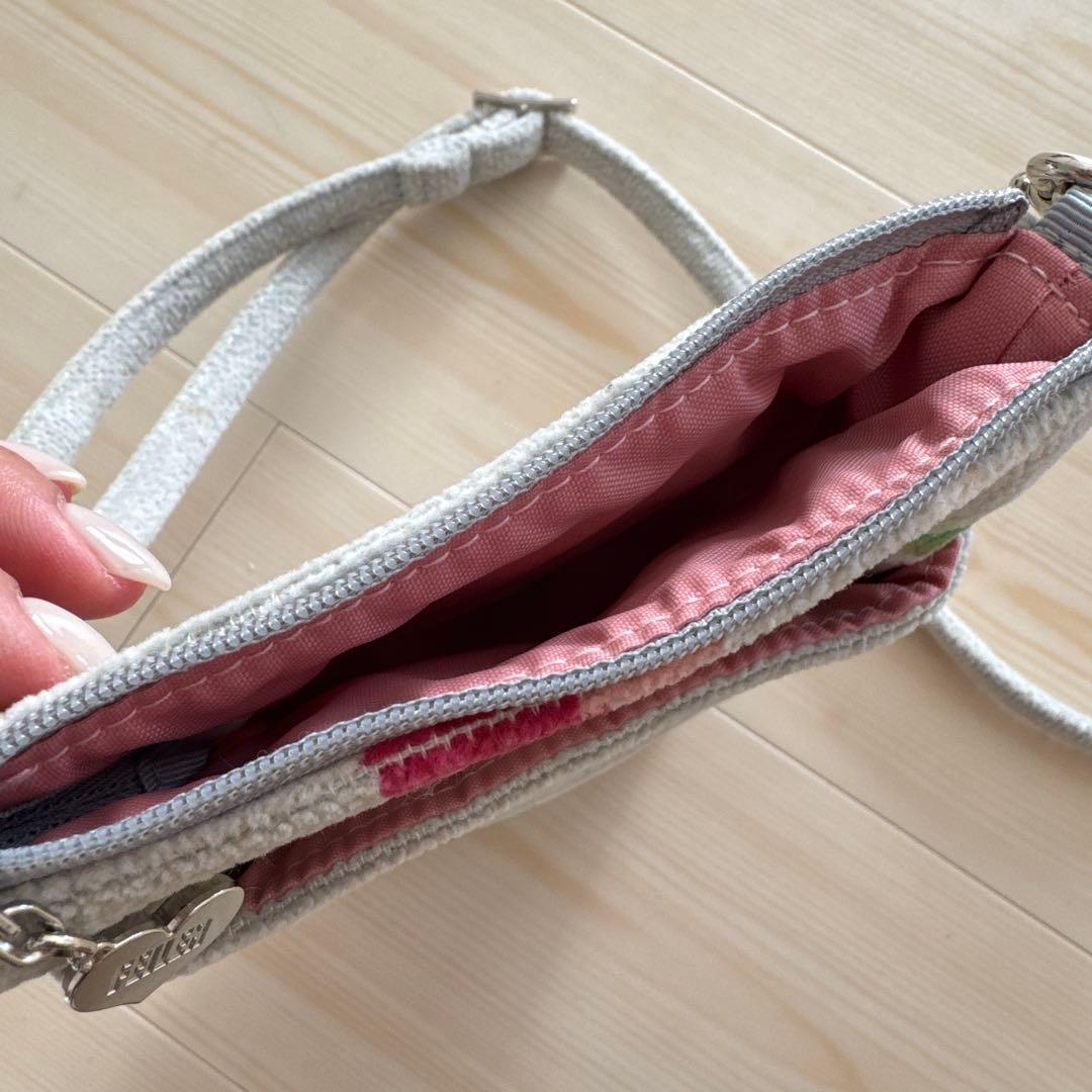 FEILER チェリー　スマホショルダーバッグ　キープスマイリング　チェリー