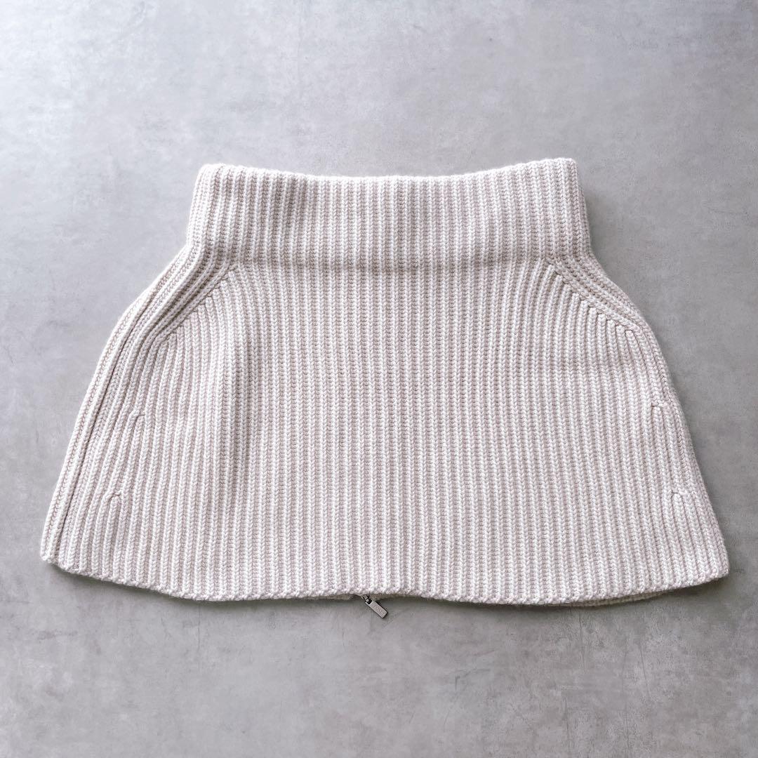 極美品✨フォクシー ニットケープ Trulli カシミヤ100% ロゴジップ