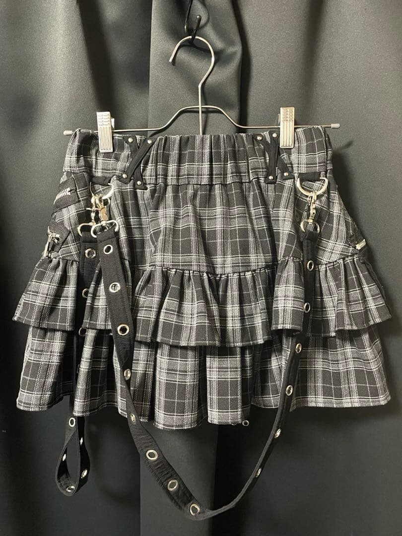 DimMoire ディムモアール PUNK フリル ミニスカート チェック