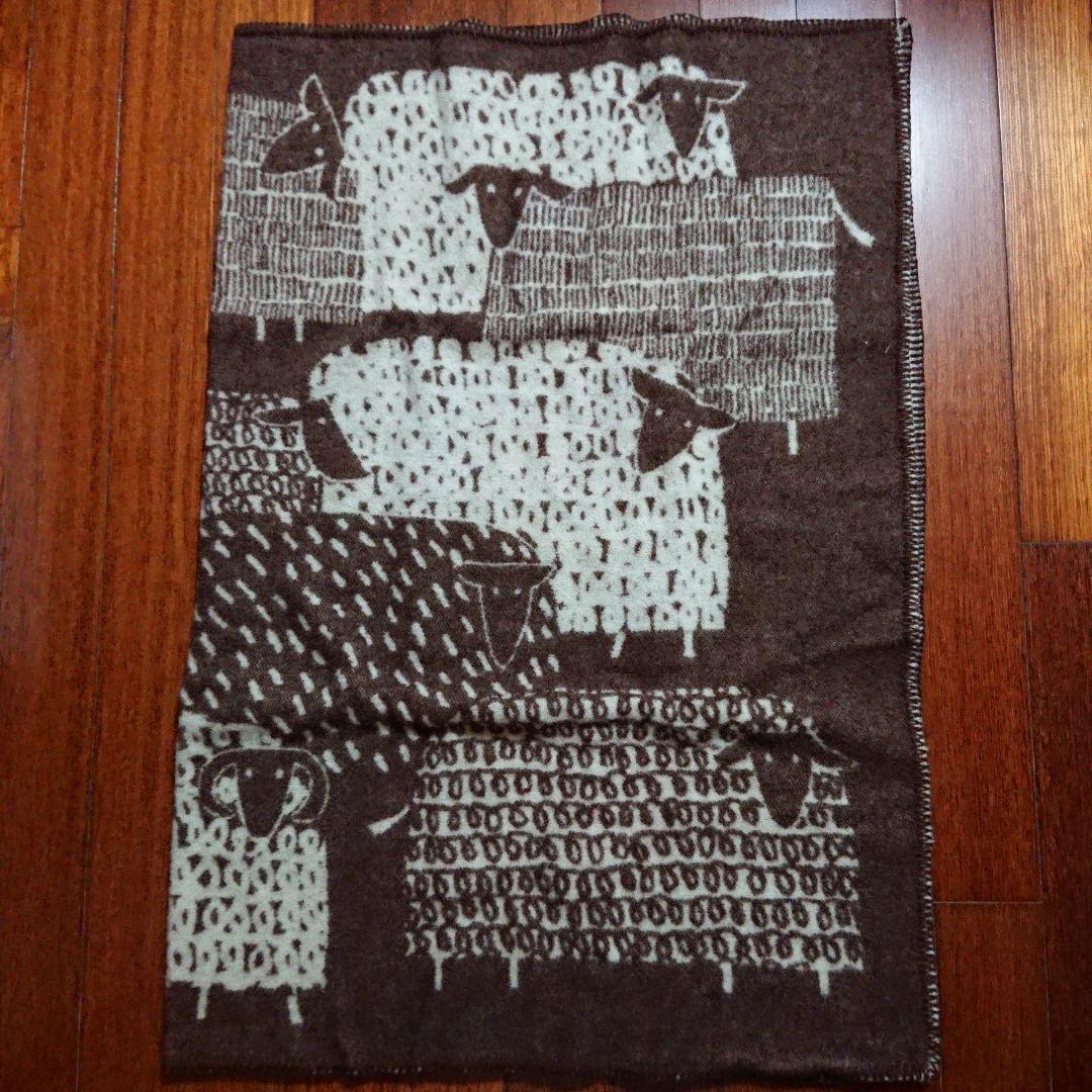 未使用 ラプアンカンクリ 鈴木マサル パカパート ウールブランケット ブラウン