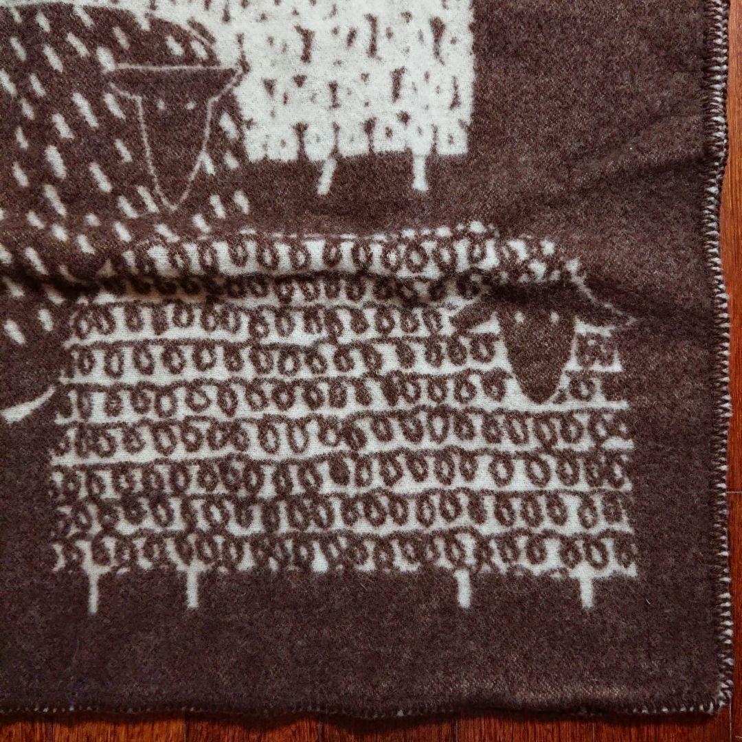 未使用 ラプアンカンクリ 鈴木マサル パカパート ウールブランケット ブラウン