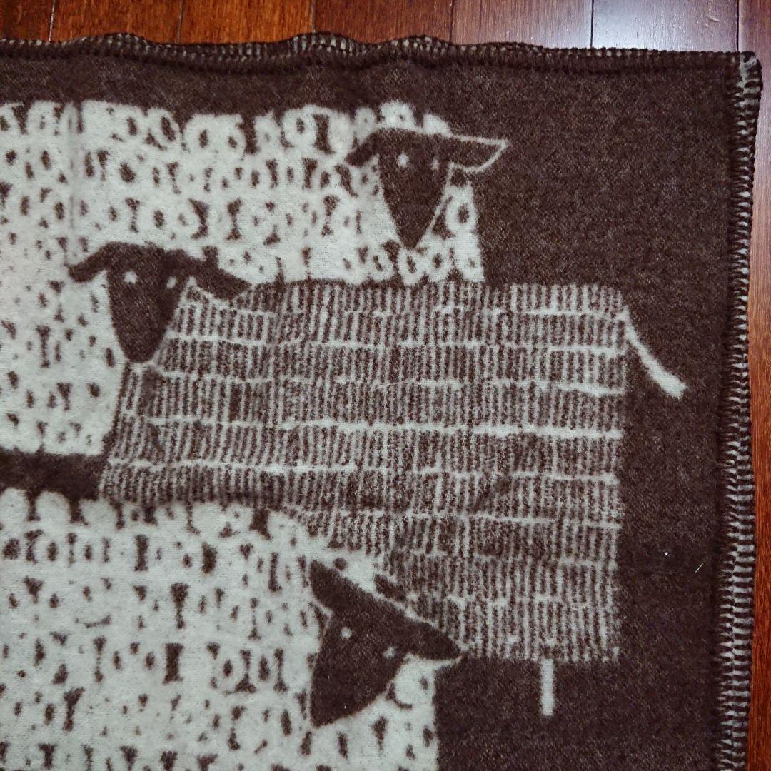 未使用 ラプアンカンクリ 鈴木マサル パカパート ウールブランケット ブラウン