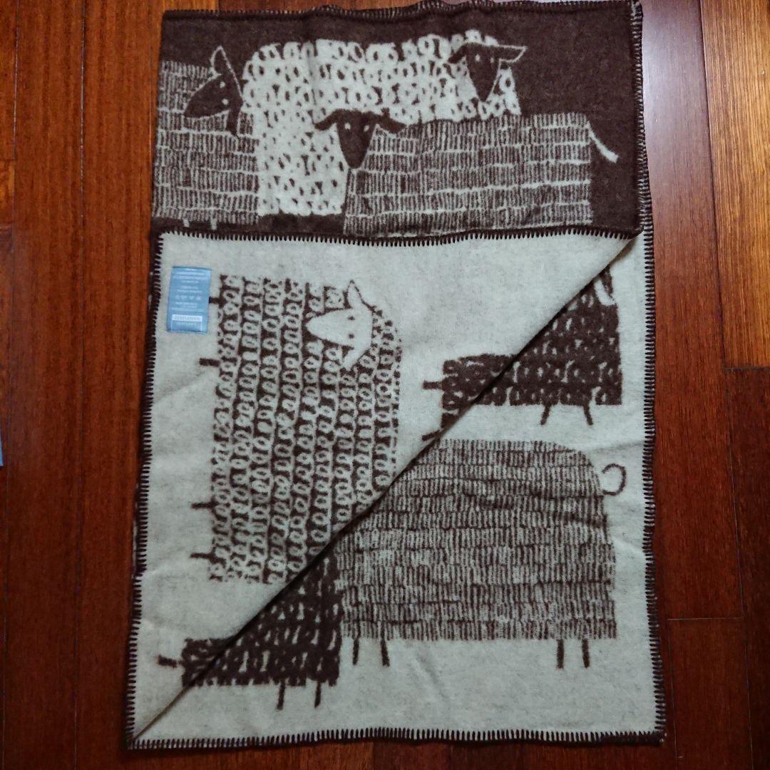 未使用 ラプアンカンクリ 鈴木マサル パカパート ウールブランケット ブラウン