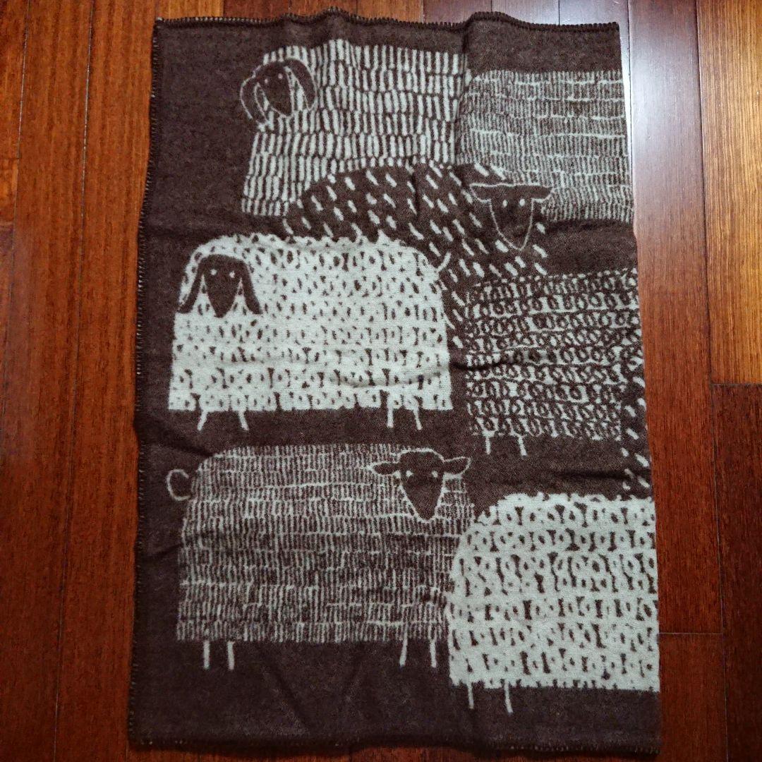 未使用 ラプアンカンクリ 鈴木マサル パカパート ウールブランケット ブラウン