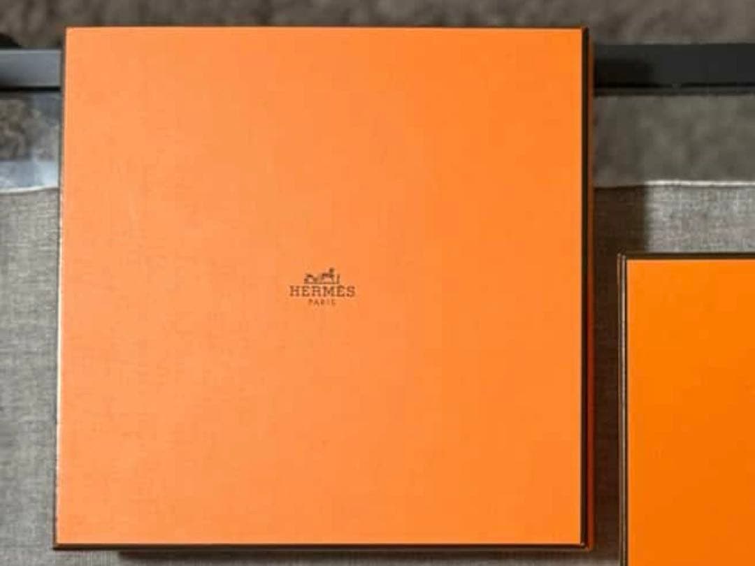 HERMES 網目模様の皿 未使用　Hデコ