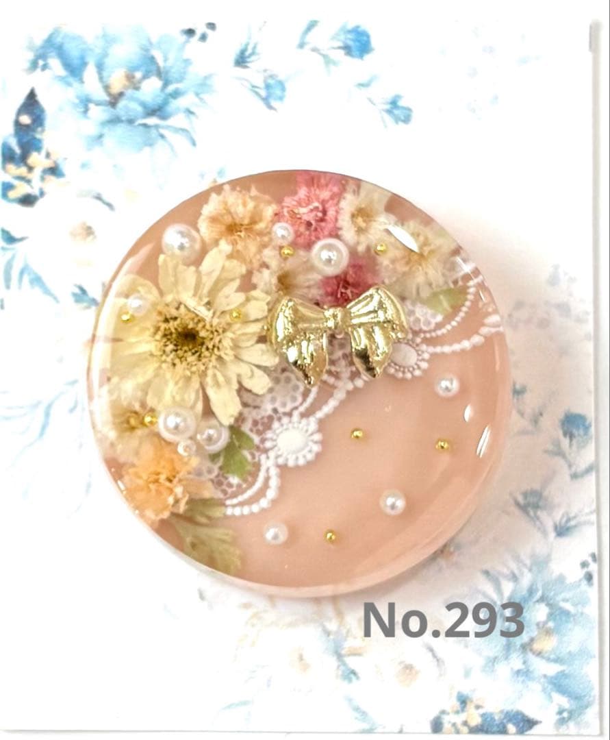 メグえもん様　レジンヘアゴム　ポニーフック　ドライフラワー　No.291