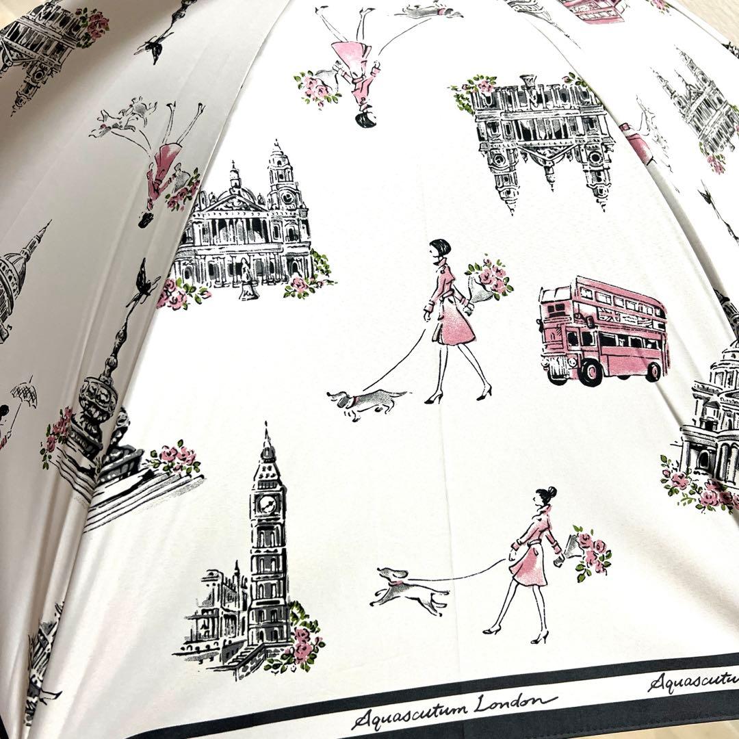 新品アクアスキュータム一級遮光傘 プチパラ伸縮タイプ晴雨兼用 雨傘 軽量 日本製