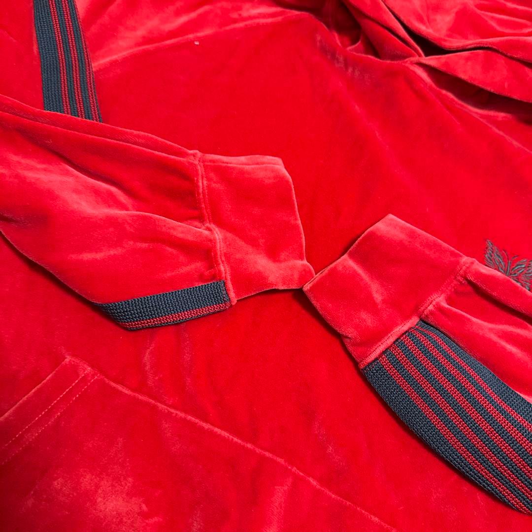 Needles セットアップ 赤 ベロア素材