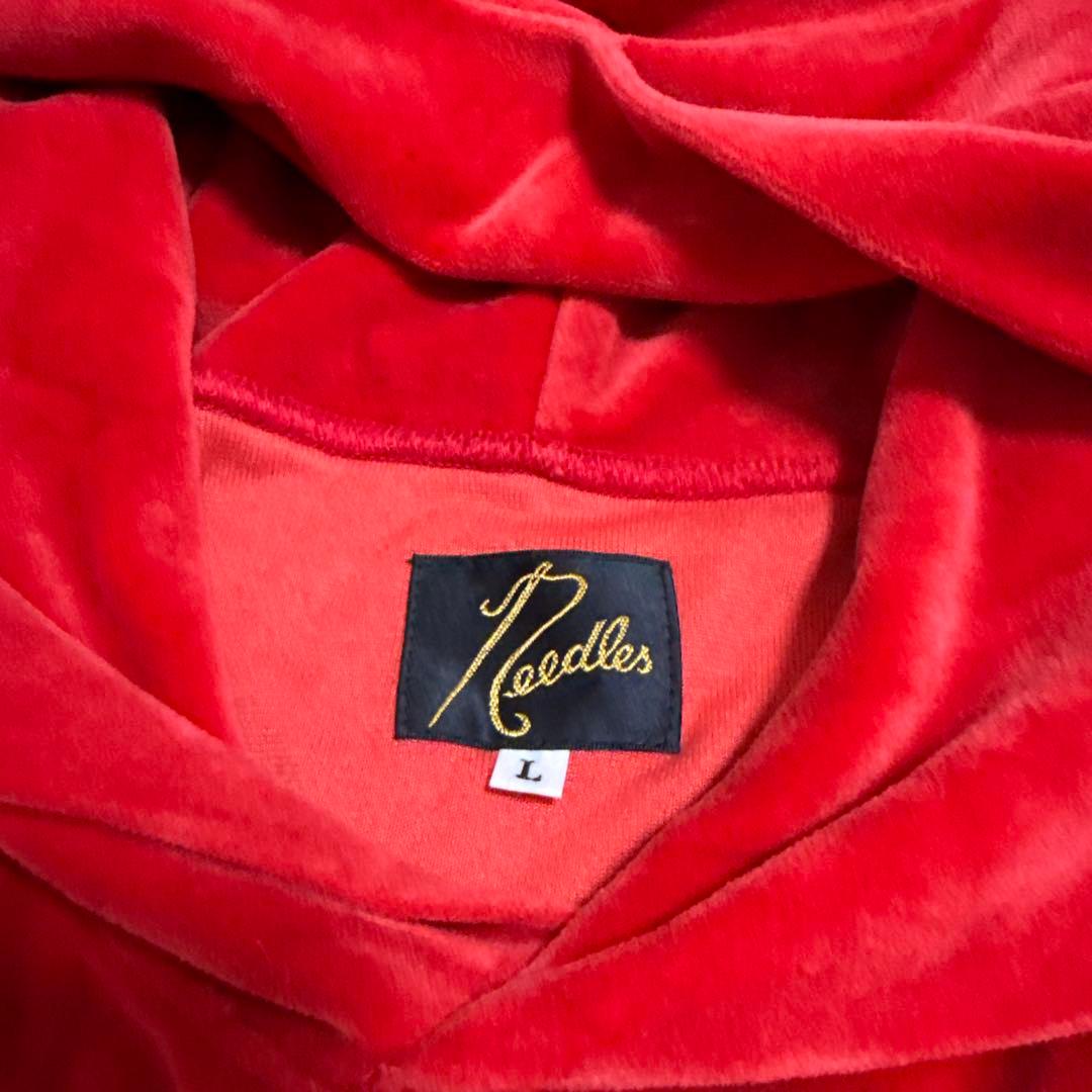 Needles セットアップ 赤 ベロア素材