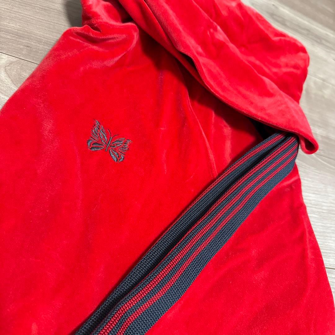 Needles セットアップ 赤 ベロア素材