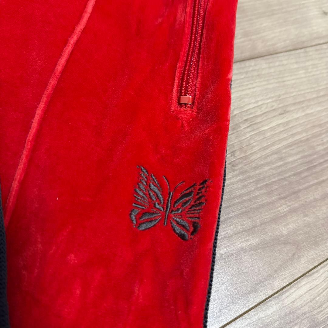 Needles セットアップ 赤 ベロア素材